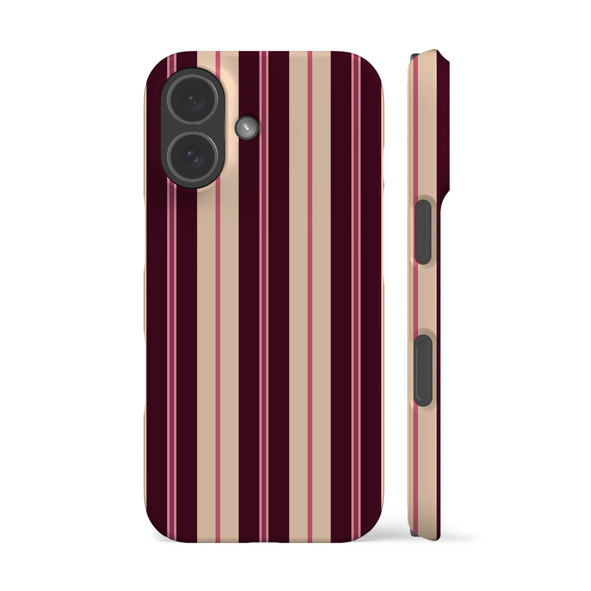 Berry Stripes Phone Case