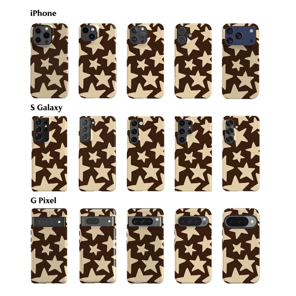 Cocoa Cream Big Stars Phone Case