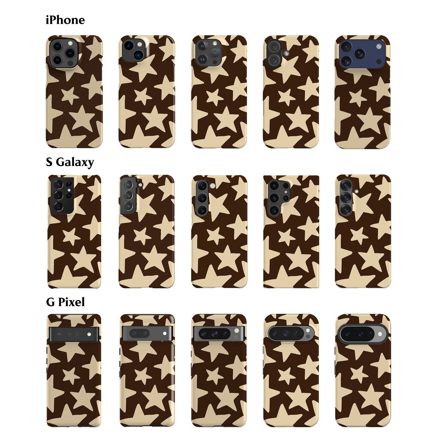 Cocoa Cream Big Stars Phone Case