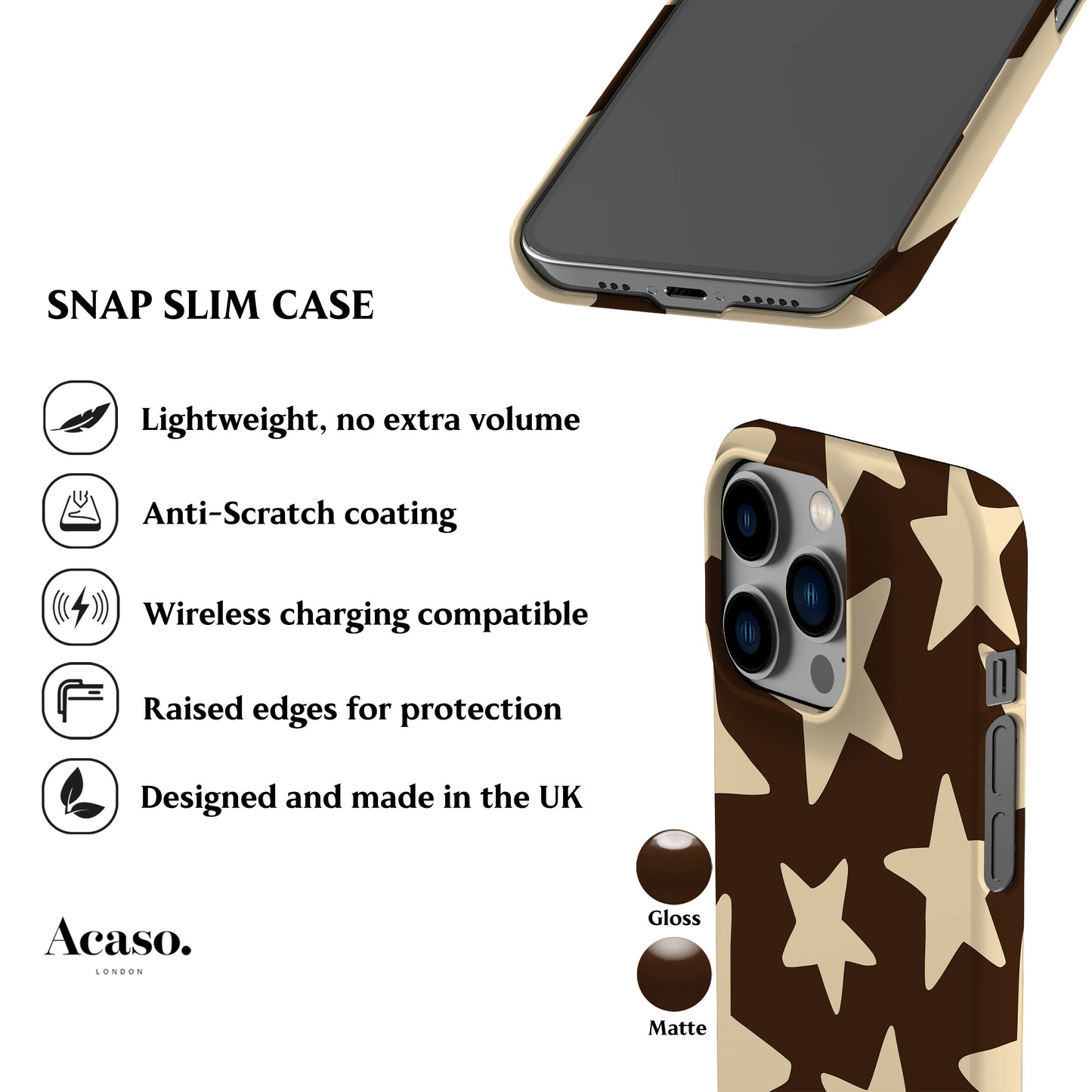 Cocoa Cream Big Stars Phone Case