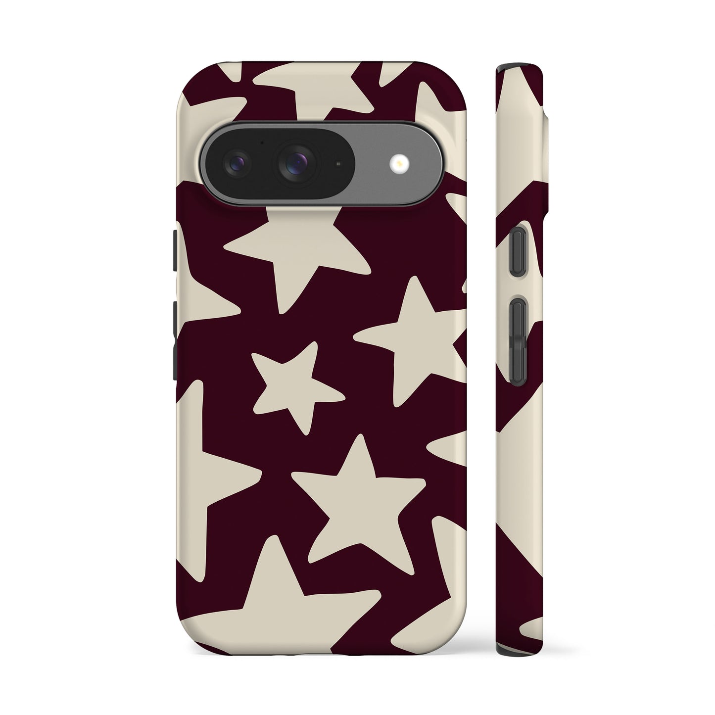 Dark Plum Big Stars Phone Case