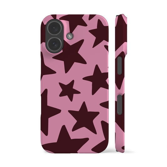 Pink Plum Big Stars Phone Case