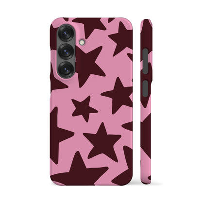 Pink Plum Big Stars Phone Case