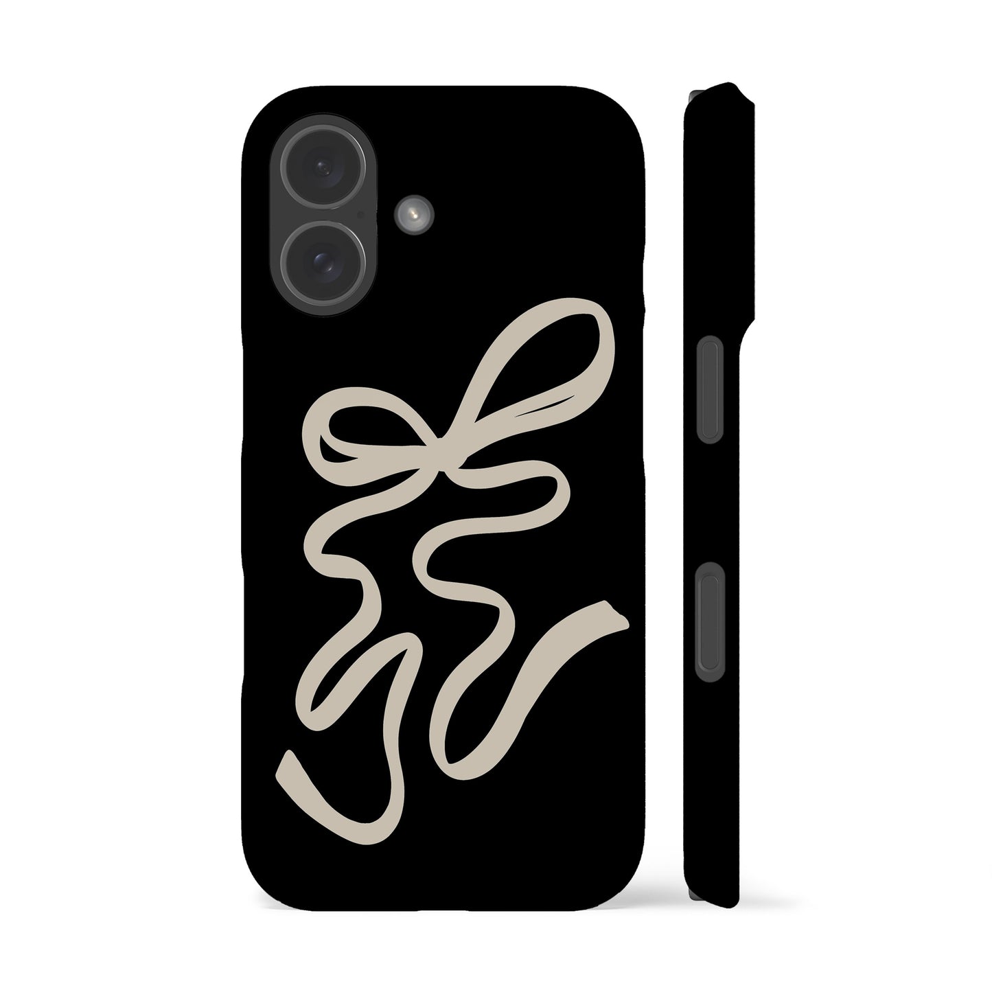 Cream Ribbon Phone Case