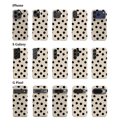 Cream Ella Dots Phone Case