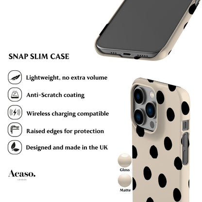 Cream Ella Dots Phone Case