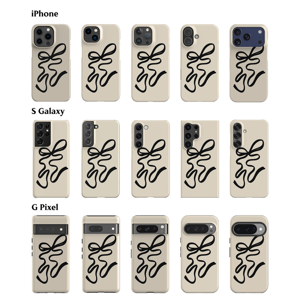 Black Ribbon Phone Case