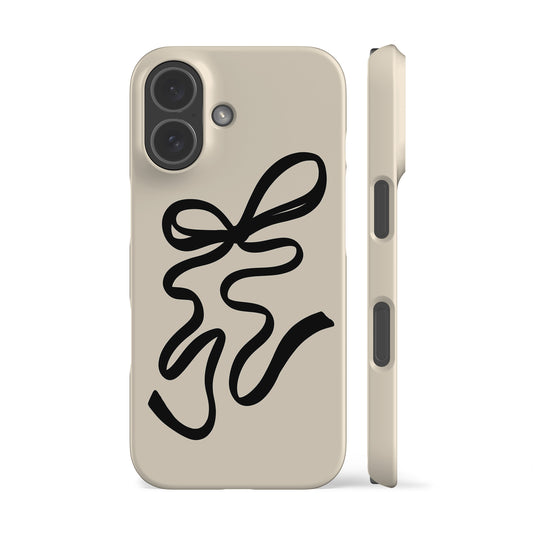 Black Ribbon Phone Case