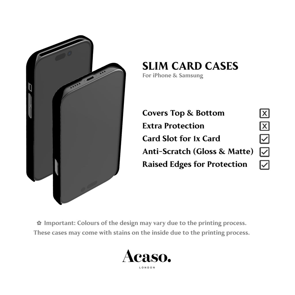 Solid Black Card Case