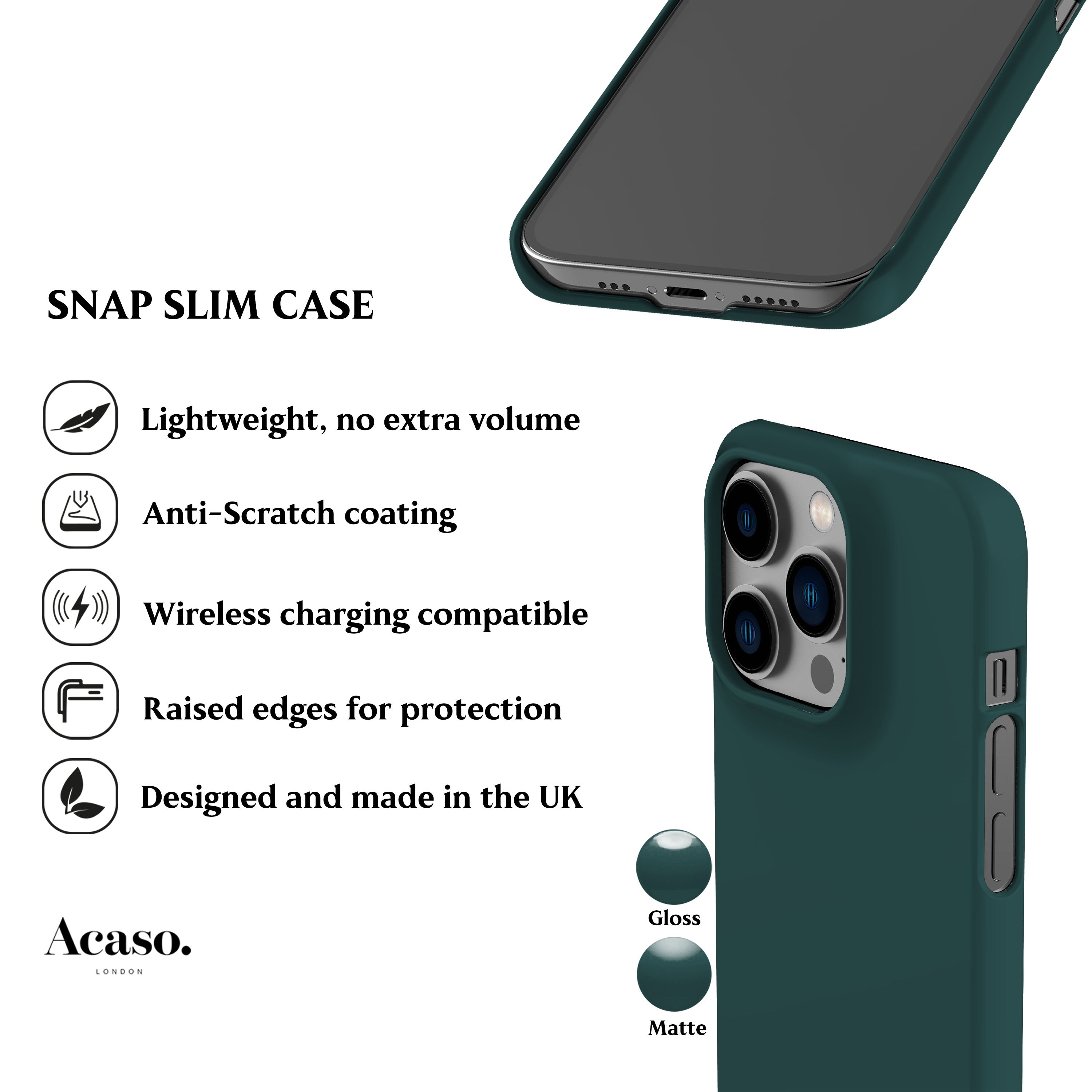 Solid Deep Teal Phone Case