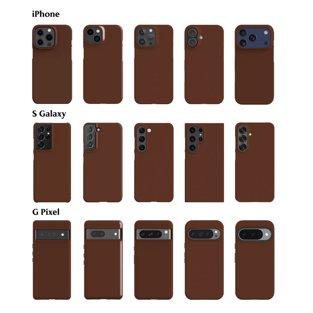 Solid Fondant Brown Phone Case