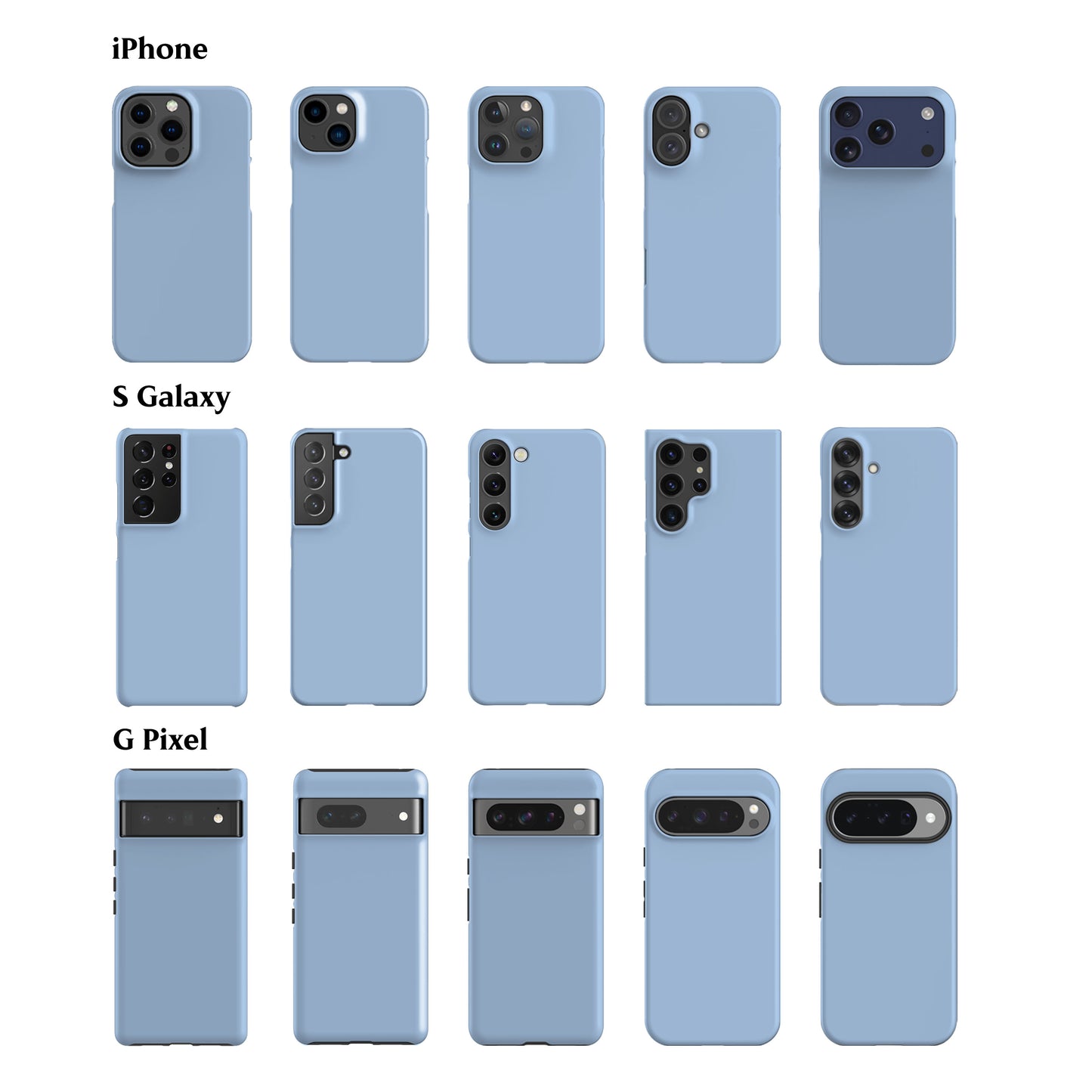 Solid Ice Blue Phone Case