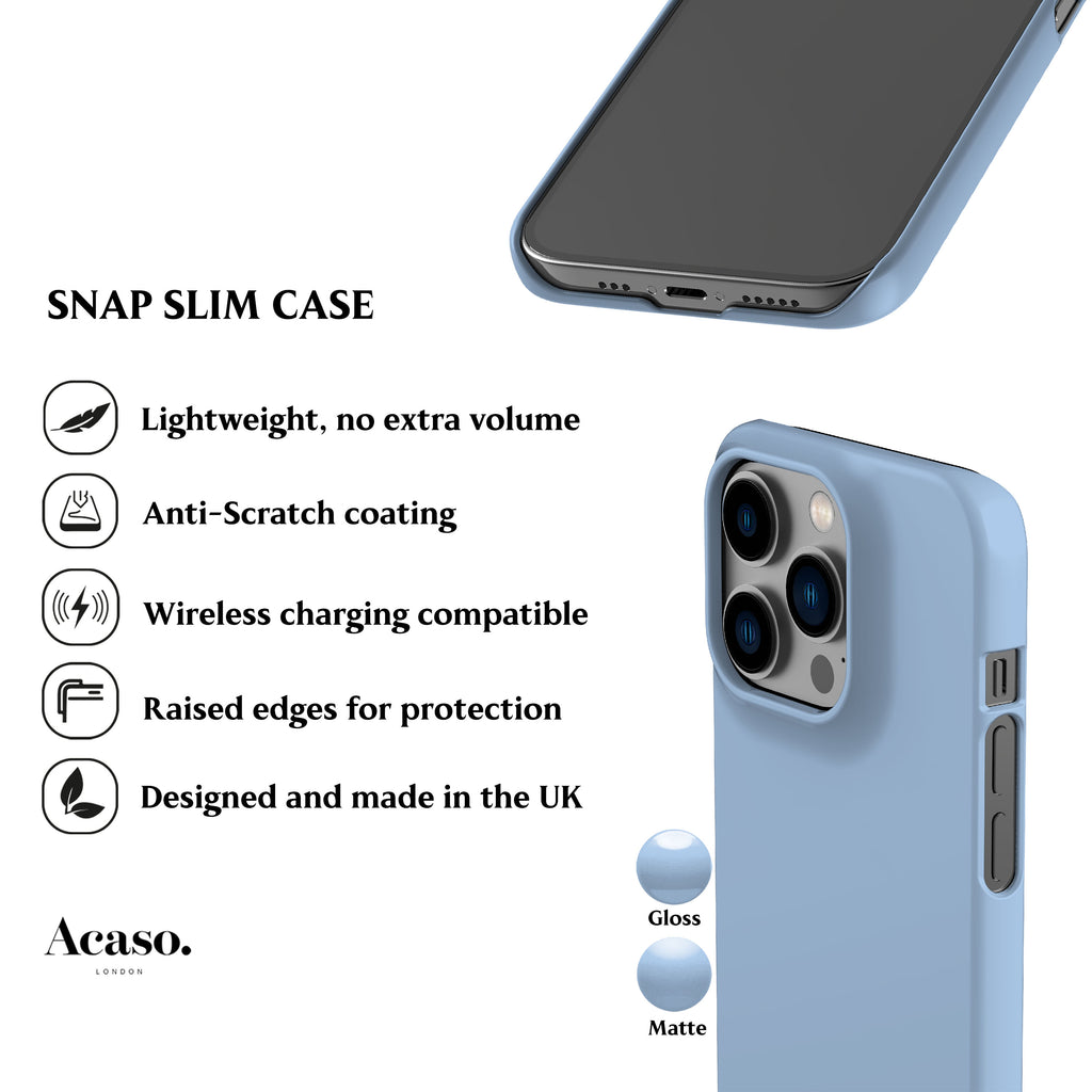 Solid Ice Blue Phone Case
