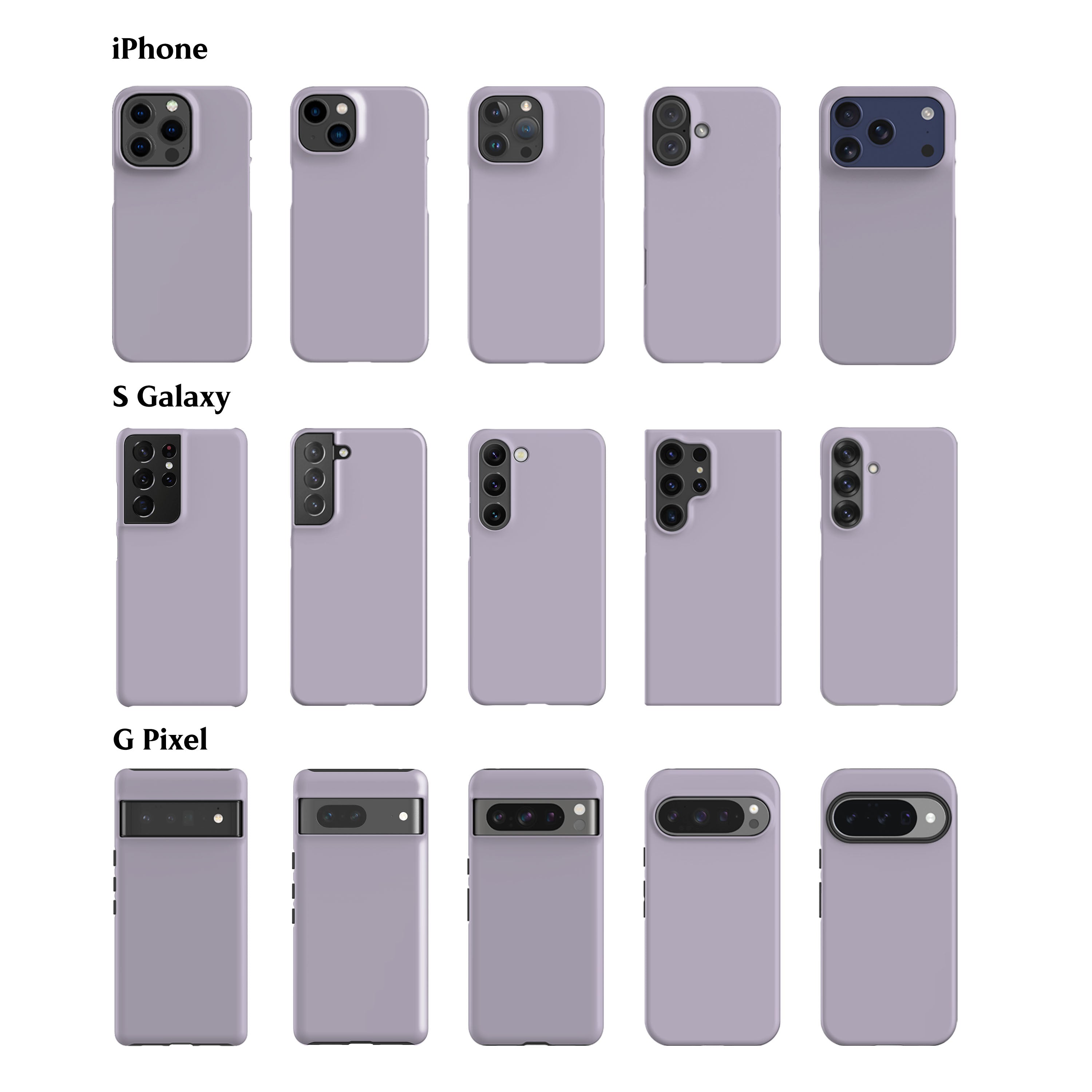 Solid Lavender Lilac Phone Case