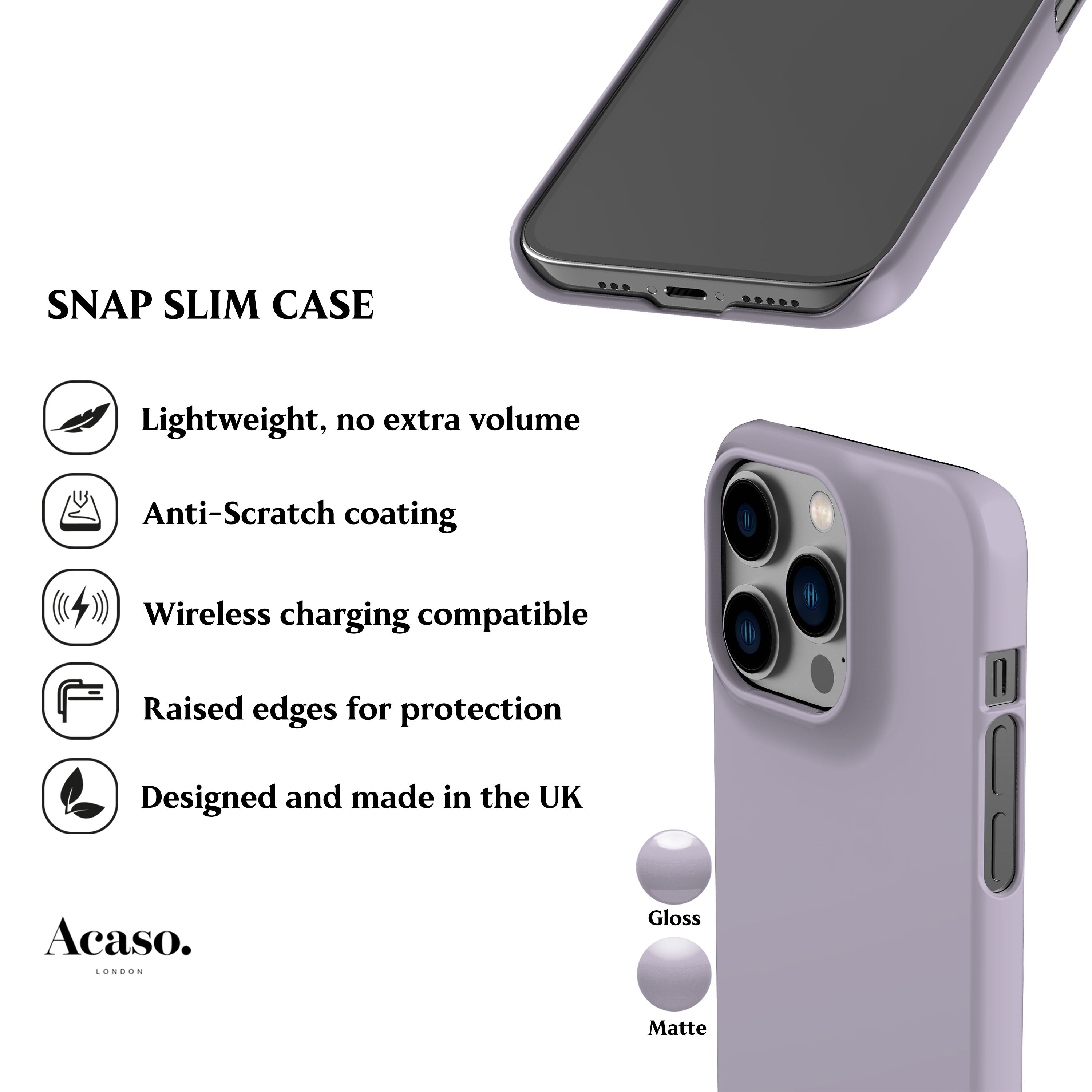 Solid Lavender Lilac Phone Case