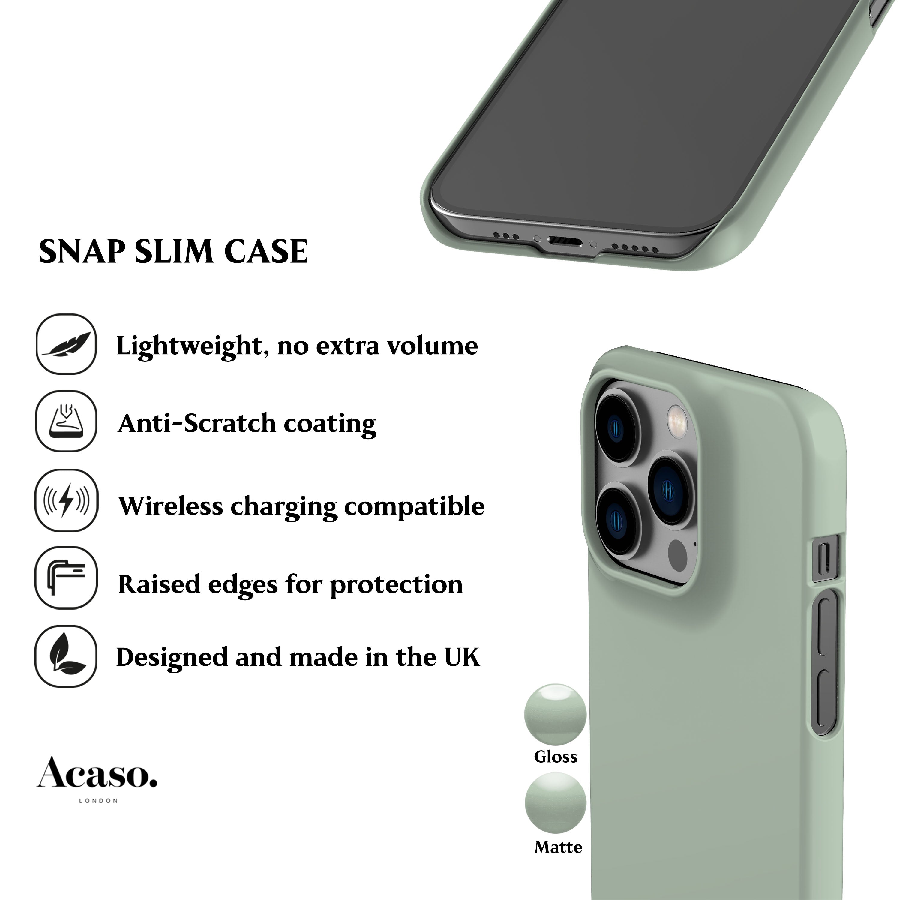 Solid Lily Green Phone Case