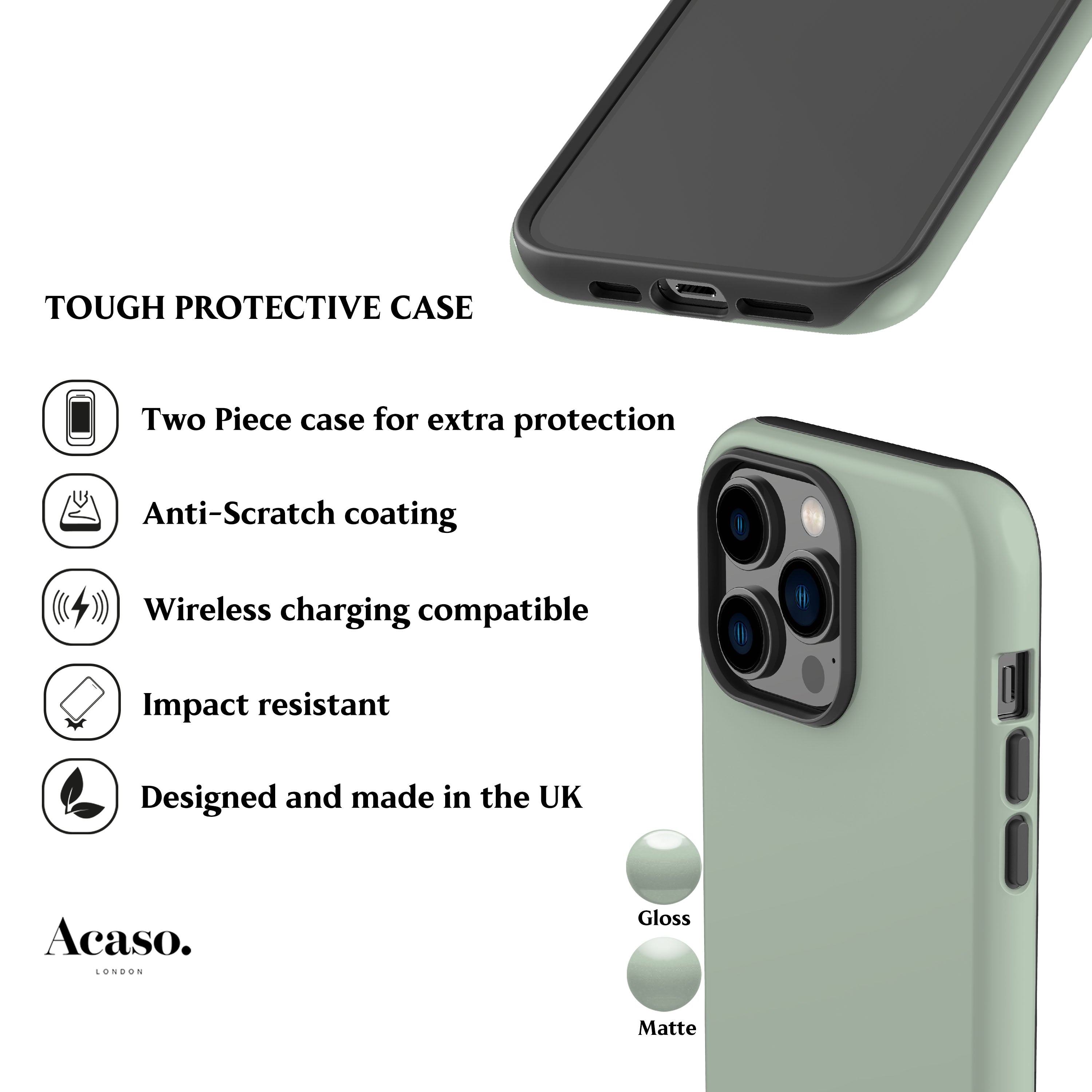 Solid Lily Green Phone Case
