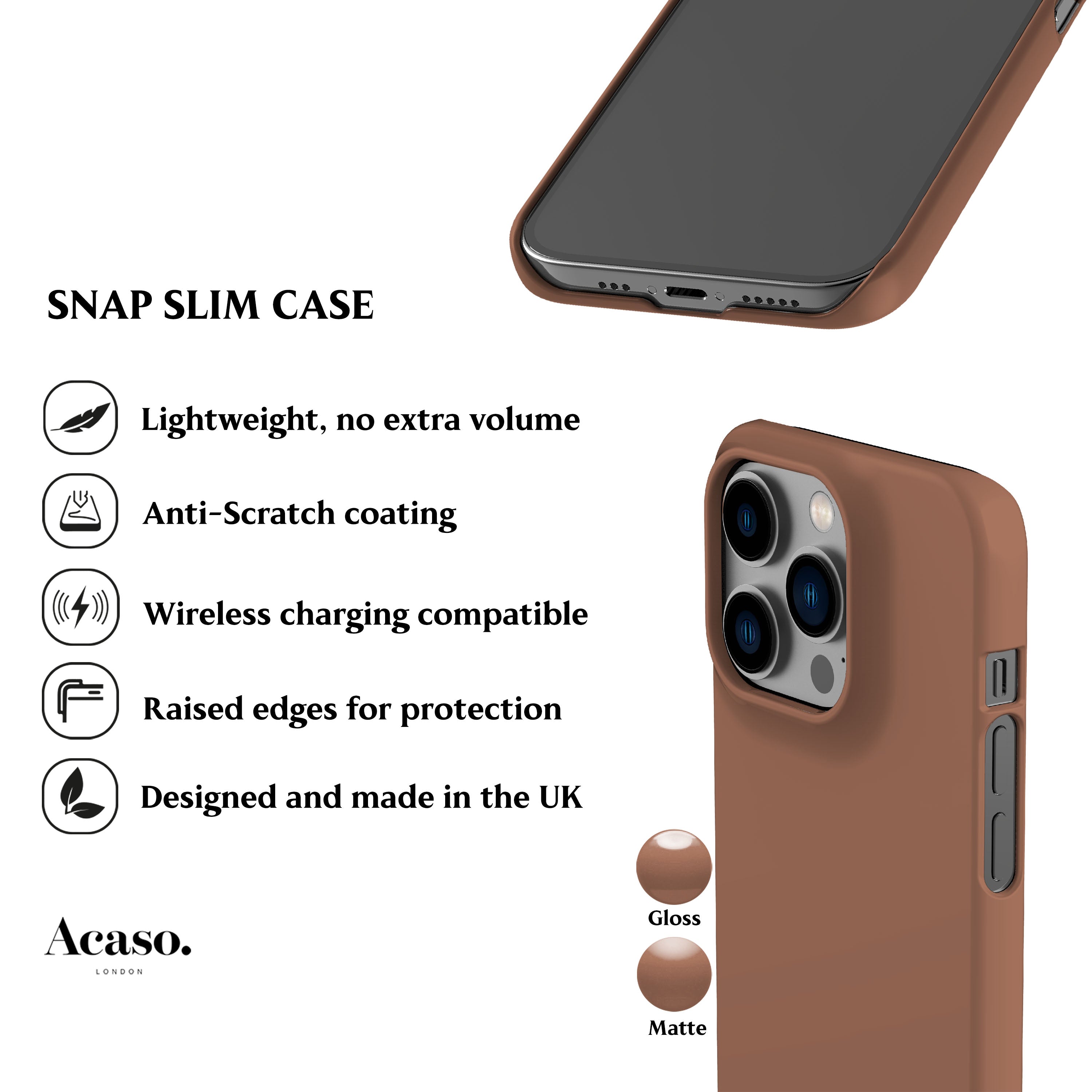Solid Mocha Mousse Phone Case