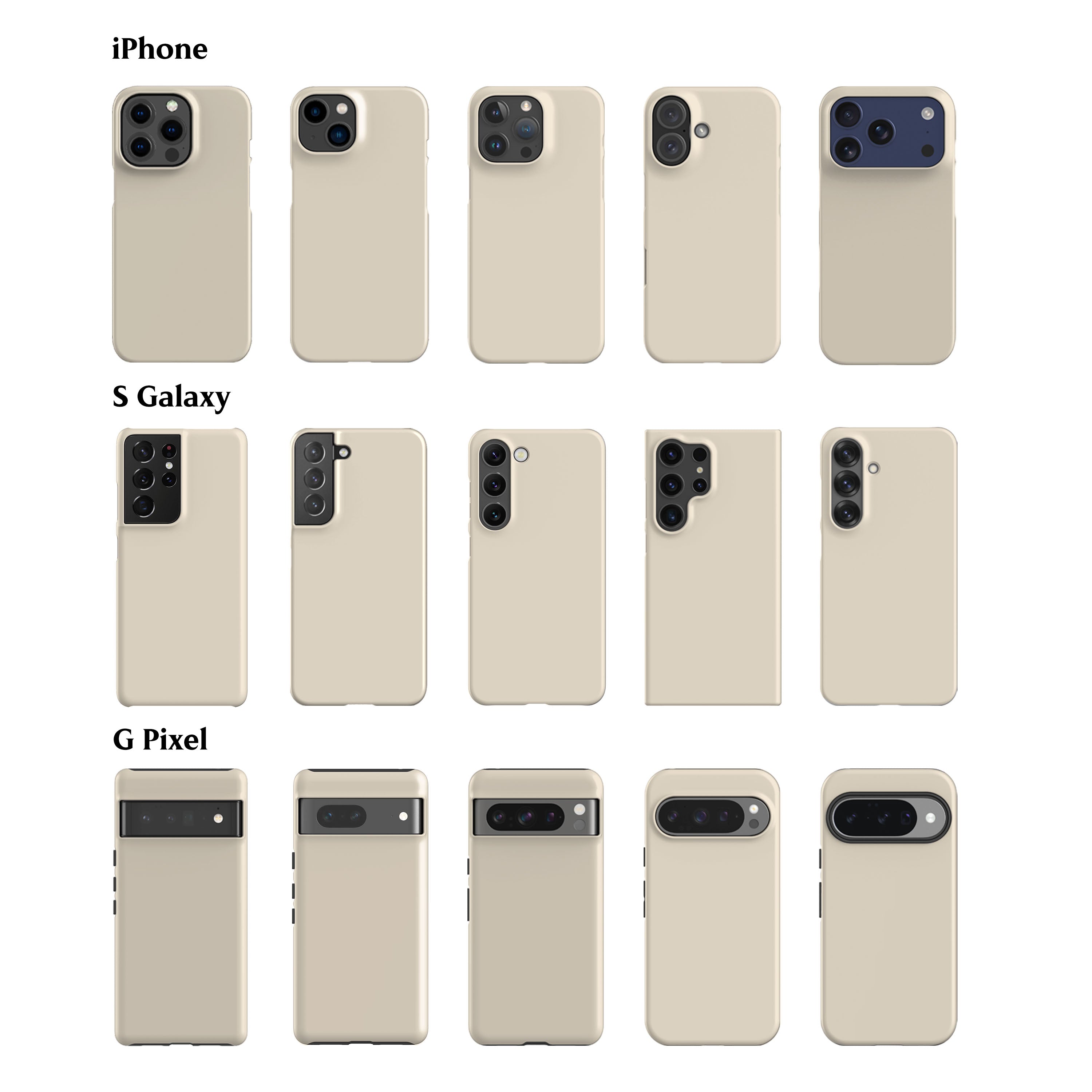 Solid Off White Phone Case
