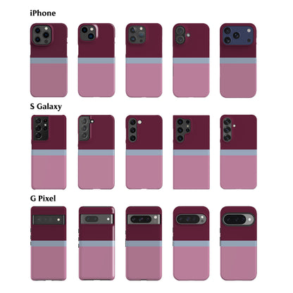 Scandi Plum Block Color Phone Case