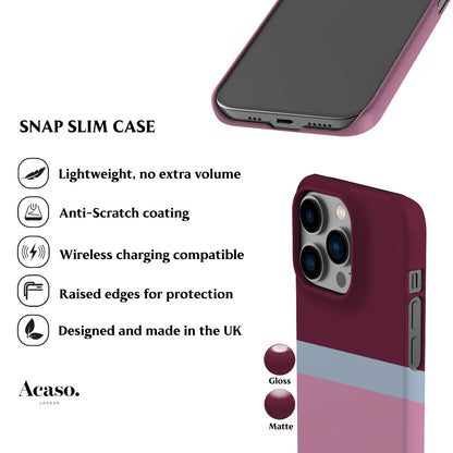 Scandi Plum Block Color Phone Case