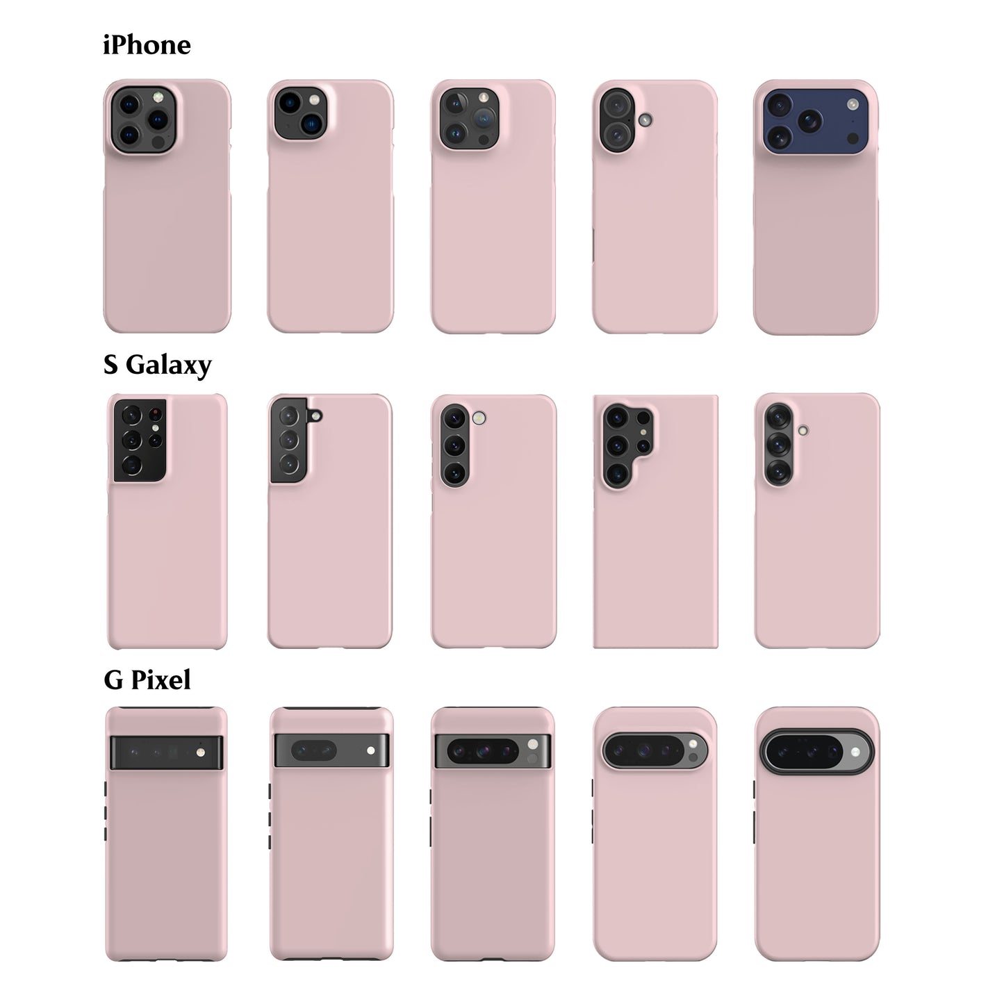 Solid Rosewater Pink Phone Case