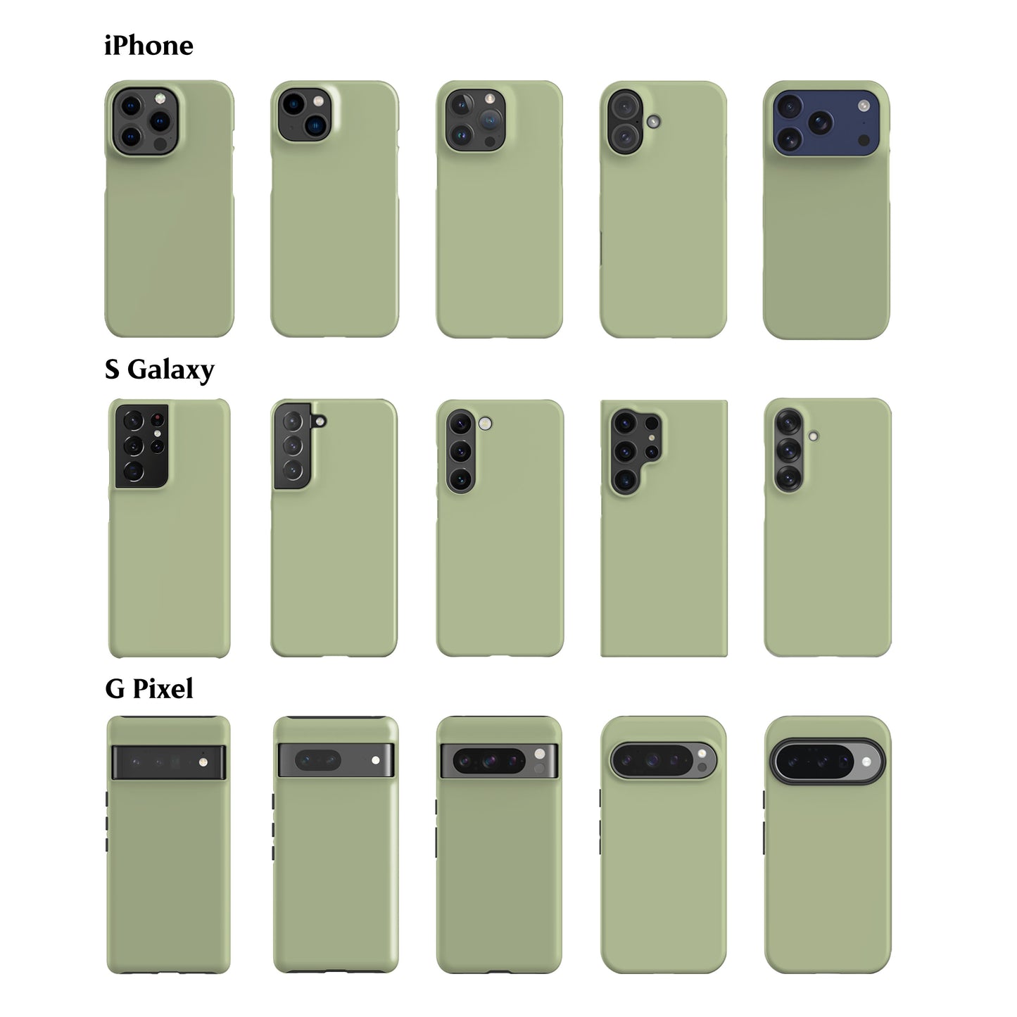 Solid Seedling Green Phone Case