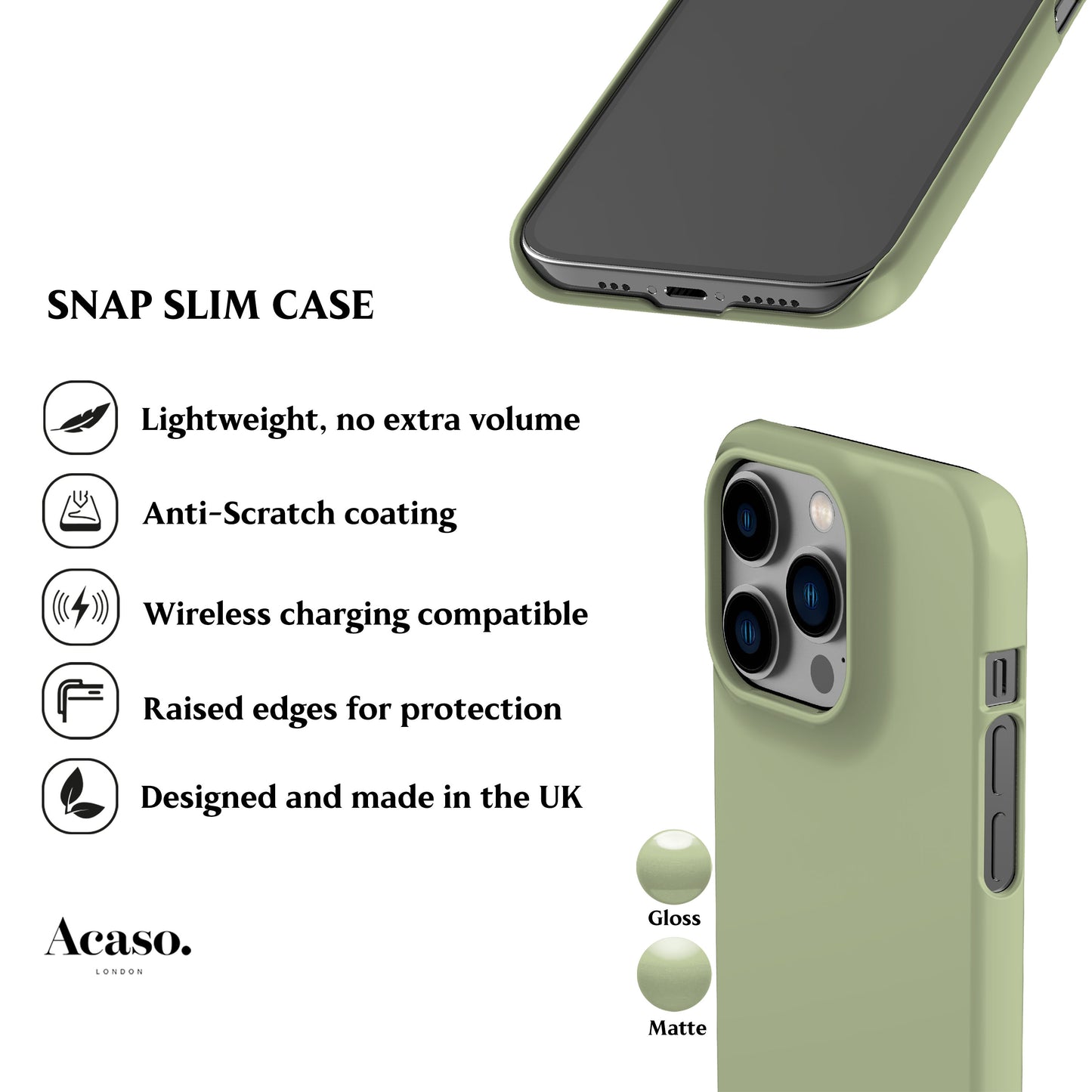 Solid Seedling Green Phone Case