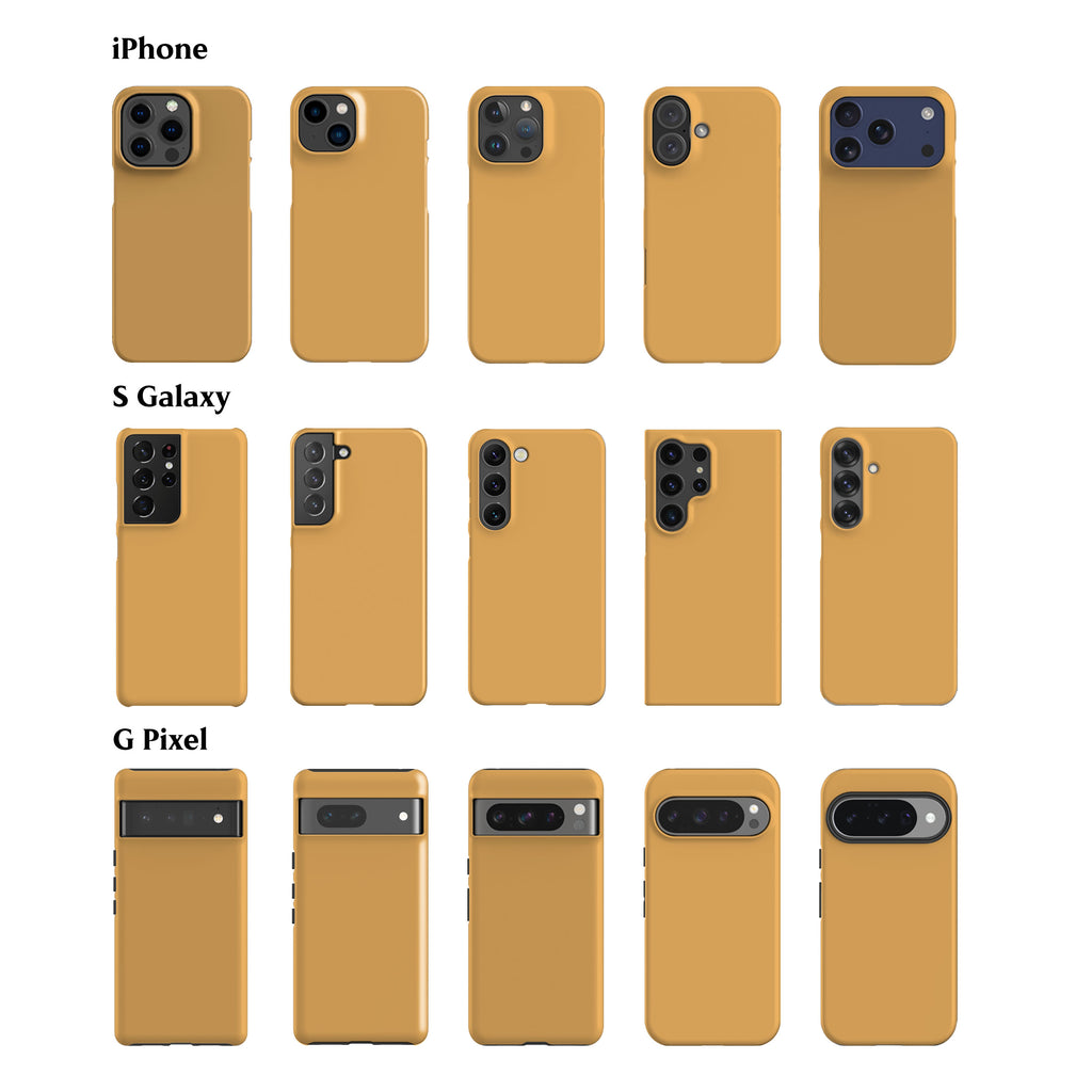 Solid Sunset Yellow Phone Case