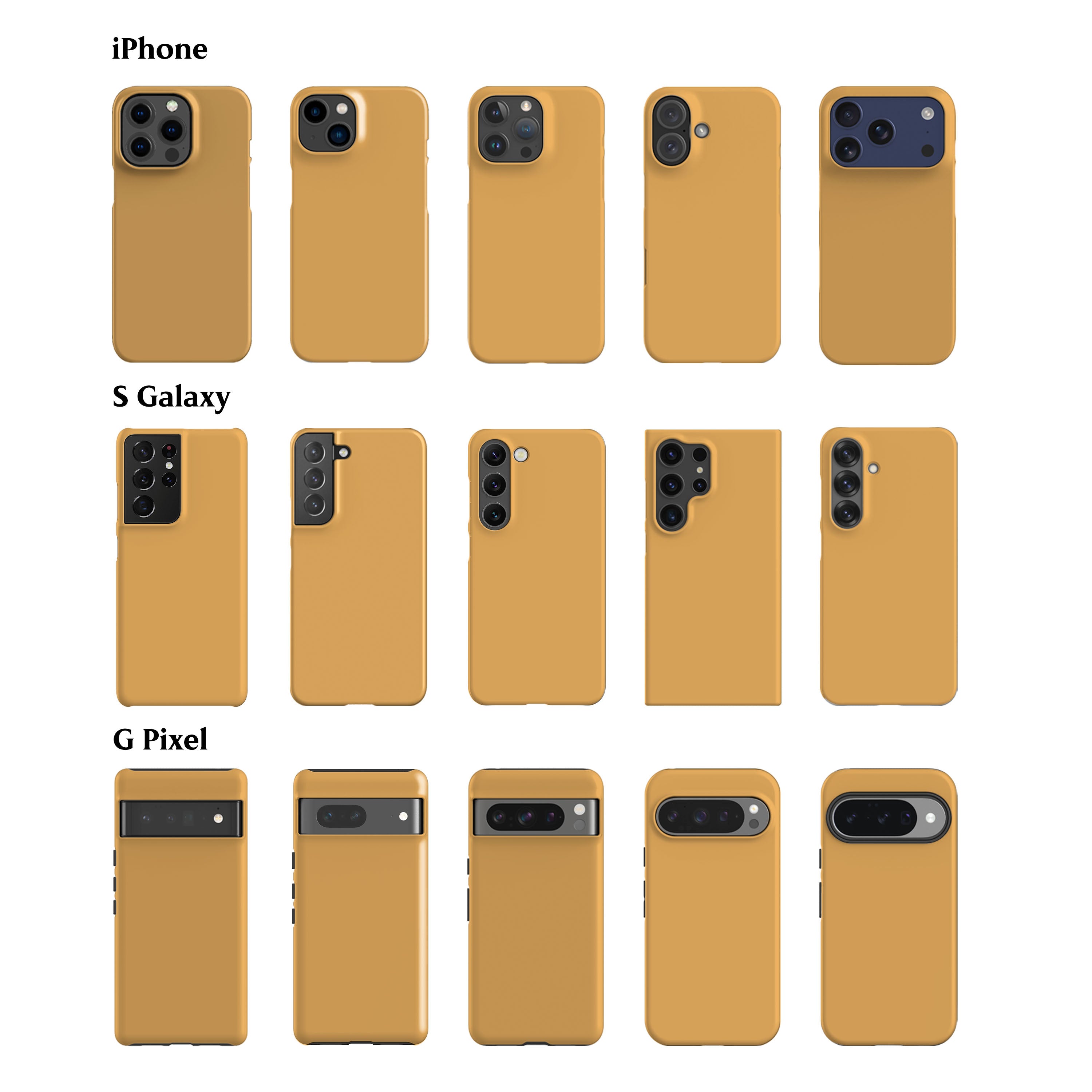 Solid Sunset Yellow Phone Case