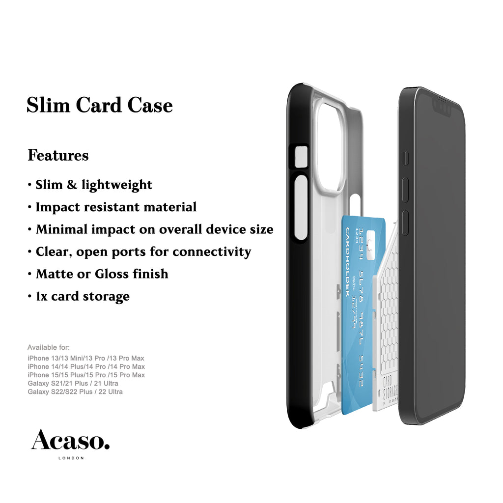 Solid Black Card Case