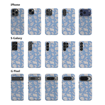 Blue Beach Shells Phone Case