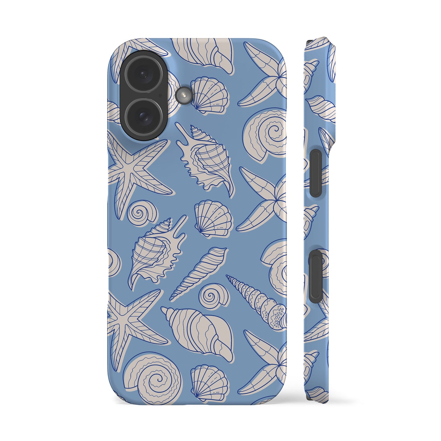 Blue Beach Shells Phone Case
