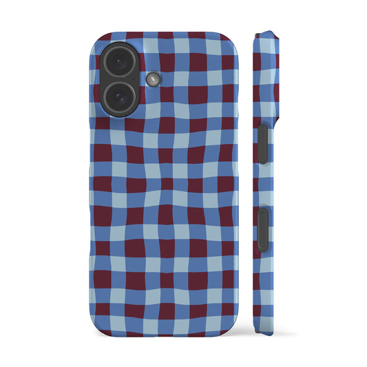 Blue Maroon Plaid Phone Case
