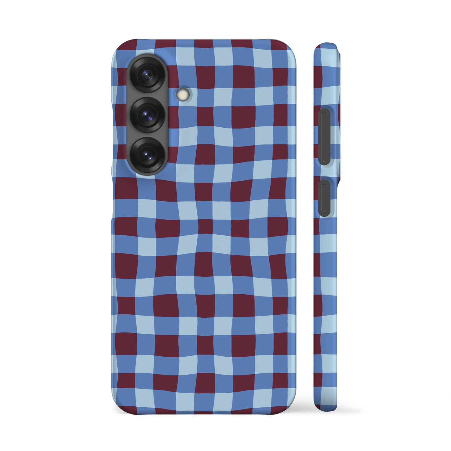 Blue Maroon Plaid Phone Case