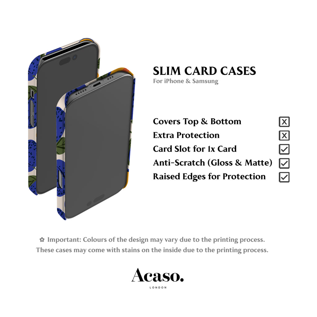 Blue Peaches Card Case