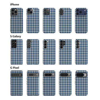 Blue Gingham Phone Case