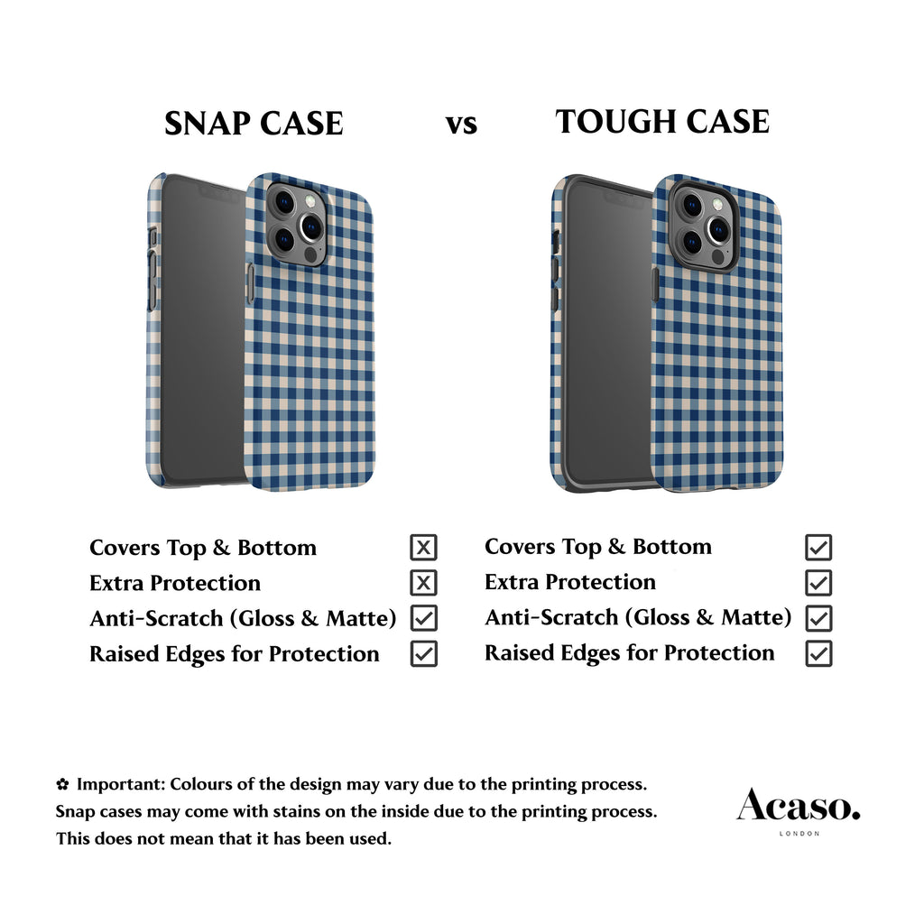 Blue Gingham Phone Case