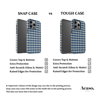 Blue Gingham Phone Case