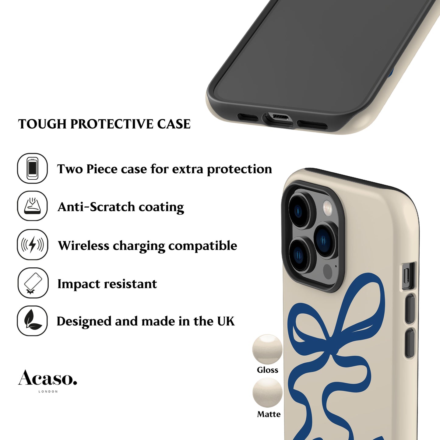 Blue Ribbon Phone Case