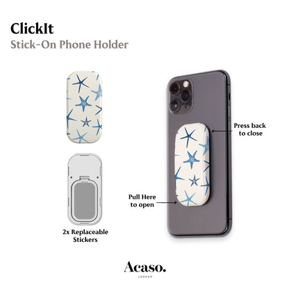 Blue Starfish Phone Grip