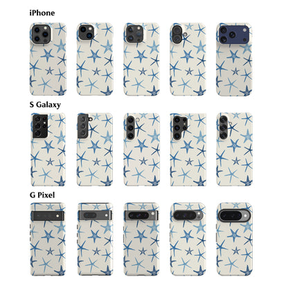 Deep Blue Starfish Phone Case