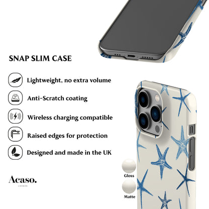 Deep Blue Starfish Phone Case