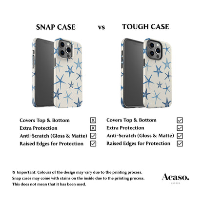 Deep Blue Starfish Phone Case