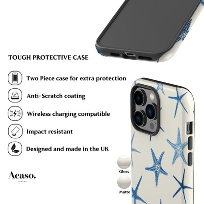 Deep Blue Starfish Phone Case