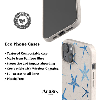 Blue Starfish Eco-Friendly Phone Case