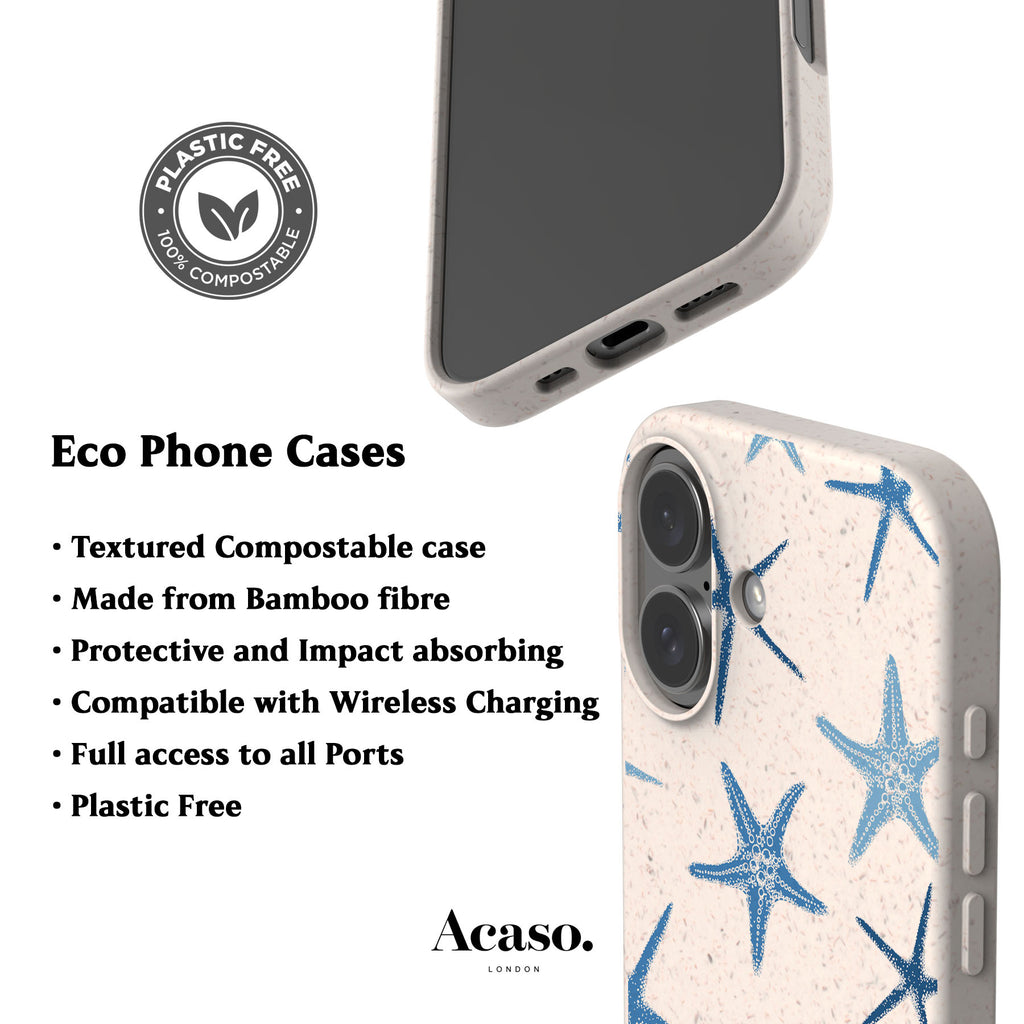 Blue Starfish Eco-Friendly Phone Case
