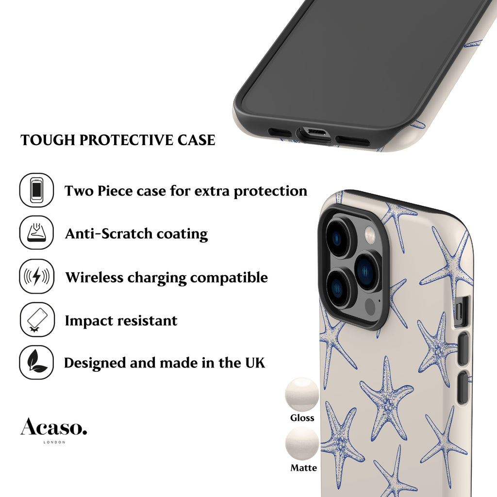 Blue Starfish Phone Case