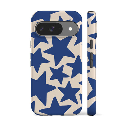 Wonky Stars Blue Phone Case