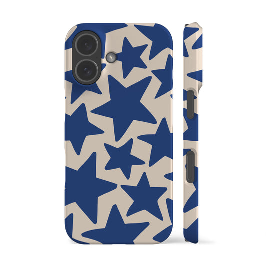 Wonky Stars Blue Phone Case